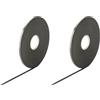 cyclingcolors Guarnizione porta finestra Nastro Sigillante Autoadesivo Schiuma isolante termico acustico ingresso adesiva, 9mm x 2mm x 20m (Confezione da 2)