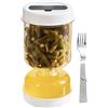 Chansunokku Contenitori Cetrioli Clessidra, Barattolo Con Colino, Cetrioli ermetici E Contenitore D'oliva Per Separare Il Cibo Dalla Salamoia, Barattolo Di Sottaceto Per Cetrioli, Oliva, Ananas