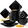 k. konsimo. konsimo Servizio da tavola 12 persone - EPIRI Set moderno 36 pezzi - Servizio da tavola - Servizio e stoviglie - Set per la famiglia - Stoviglie nero opaco - Posate - Nero opaco