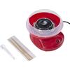 HOMCOM Macchina per Zucchero Filato in PP, Acciaio Inox e Alluminio 450W 27 x 26 x 18cm Rosso