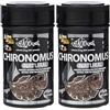 Haquoss Chironomus Mangime Naturale Liofilizzato in Larve di Zanzara per Pesci Tropicali, 100 ml/7 gr (Confezione da 2)