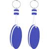 PEUTIER 2pz Portachiavi Galleggiante per Barca, Portachiavi Galleggiante Boa Blu Boa Galleggiante in Schiuma a Forma Ovale Portachiavi per Canottaggio Pesca Surf Sport Acquatici all'Aria Aperta