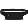 LEXICANMHS Marsupio Sportivo per Uomo Donna,Marsupio Running,Marsupio da Corsa Donna e Uomo,Cintura da Corsa Porta Cellulare per Jogging Fitness(Nero)