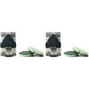 martini SPA Spugne Piatti disincrostante, Cellulosa Verde Chiaro e Fibra Verde Scuro, 2 Pezzi, 2 unità (Confezione da 2)