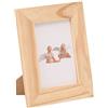 Glorex Cornice portafoto con Vetro, Legno, Legno, Naturale, 14 x 17,5 x 1 cm