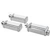 Smeg, Set 3 Accessori Pasta SMPC01 per Impastatrice in Acciaio Cromato, Accessorio per Fettuccine, Tagliolini e Sfoglia, Compatibile con Impastatrice Planetaria Smeg SMF01/02/03/13, 54x220x75 mm