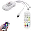 TOPXCDZ WS2811 WS2812B striscia LED controller DC 5 V 12 V 24 V sogno colore RGB 24 Key Infrarot Controller Bluetooth APP Telecomando MIC Music Sync Interno Usage