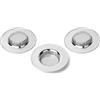 Qinglele Filtro di scarico, scolapasta per lavello della cucina, scolapasta in acciaio inox, impedisce l'intasamento, diametro esterno 2.75 pollici/7CM 3 pezzi (piccolo)