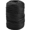 Volumoon Filato di Poliestere 3mm, Cordino Cerato, Corda per Macrame, Filo per Appendere la Parete, Fai Da Te, Artigianato, Lavori a Maglia, Decorazioni (Nero)