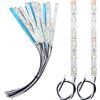 YIXISI 15 Pezzi 100mm Pre Cablato Striscia LED SMD, 2335 SMD LED, Modellismo LED, Luce Autoadesiva 12-18V, Bianco