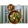 eurostile Tovagliette Americana bambù Rettangolo Tovaglietta Cucina da Tavola Colazione Pranzo Lavabili, Antiscivolo, Antimacchia, Resistenti al Calore, Set 2 Pezzi Tappeto Bamboo In Legno 30x45 cm (Verde)