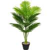 AIVORIUY Piante Finte con Vaso Areca Palma Piante Artificiali da Interno Esterno Grandi Albero Palma Finta Soggiorno Decorazioni Camera da Letto Balcone Ufficio Giardino (80cm Palmo Alto Grande)