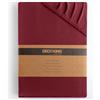 DecoKing Lenzuolo con Angoli una Piazza e Mezza Elasticizzati 100x200-120x200 cm 100% Jersey in Cotone Pettinato Morbido 100x200cm - 120x200cm Bordeaux Amber