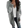 WKAYsIV Cardigan-Drappeggio-Quotidiano-Coprispalle Cardigan Donna Lungo Cotone Leggero Maniche Lunghe Giacca Elegante Estivo Cardigan in Maglia Cardigan Donna Estivo Bianco Corto M 38.99