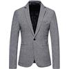 WOXIHUAN Blazer Uomo Casual Giacche da Abito Slim Fit Giacca Uomo Sartoriale Blazer Uomo Elegante Invernale Giacca Affari Moda Stile Classico Risvolto Tinta Unita Cappotto Giacche Uomo Cerimonia Matrimonio