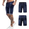 LJHH Pantaloncini da Uomo in Denim Blu Lavato Pantaloni Corti da Uomo in Denim Pantaloncino da Uomo Estivi Casual Denim A Jeans Shorts Pantalone Corti Uomini Basic Moda Estate Cotone Lavoro Leggins