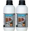 SIGILL, Ruginex, Convertitore di Ruggine, Composto Chimico in Emulsione Acquosa, Protegge e Previene di Riformarsi di Ossidazioni, Made in Italy, Flacone da 250 ml (Confezione da 2)