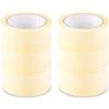 Scley Nastro per mascheratura, Larghezza nastro di crepa 48mm, Lunghezza 33m, 3 pezzi di nastro da pittore, giallo, Nastro in Carta per Mascheratura Serie *545*, A0303-450148 (Confezione da 2)