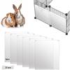 Oncpcare Confezione da 6 fodere per gabbia per animali domestici, 26 x 21 cm, rivestimento laterale trasparente per conigli, porcellini d'India, con fori per ricci, criceti, coniglietti e altri piccoli