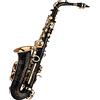 ERYUE Sax Alto Saxophone Alto Sassofono Alto EB,MIB Sassofono Contralto Sax Ottone Laccato Oro 82Z Tipo di Chiave Strumento a fiato con Custodia Imbottita Guanti Panno per la Pulizia Spazzola Cinghie
