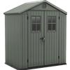 Keter Darwin verde - Casetta da giardino - Con finestre frontali - 190x122x221 cm