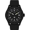 Timex Orologio da uomo Expedition North, 43 mm, cinturino nero ecologico in due pezzi a sgancio rapido, quadrante nero, cassa nera TW2W23400