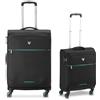 RONCATO SMILE 2.0 set valigie trolley Media e Cabina, con sistema di chiusura TSA - Nero