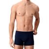 PEROFIL Boxer Parigamba in Cotone Elasticizzato Match Bipack (3 S, Blu/Rosso)