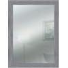 Lupia - Specchio da Parete Moderno Boston 59x79 cm, Design Shabby-Chic, Adatto per Camera, Soggiorno, Ingresso, Montaggio Verticale o Orizzontale, Beige, Vetro Grigio