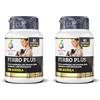 Colours of Life Ferro Plus - Integratore di Ferro - Favorisce le Funzioni del Sistema Immunitario, Riduce la Stanchezza e la Fatica - Senza Glutine e Vegano, 60 Compresse (Confezione da 2)