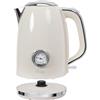 Silva Schneider Bollitore Retro Style - Nostalgia 170, 1850-2200 Watt, 1,7 litri, alloggiamento in acciaio inox, indicatore del livello dell'acqua, indicatore della temperatura dell'acqua, spegnimento automatico,