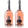 Batasiolo, Moscato Spumante Rosè, Vino Rosato, Spumante Dolce, Metodo Charmat Martinotti (Confezione da 2)