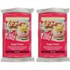 FunCakes Pasta di Zucchero Hot Pink: facile da usare, liscia, flessibile, morbida e pieghevole, perfetta per la decorazione di torte. Senza glutine. 250 gr (Confezione da 2)