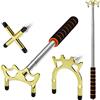 Newellsail Stecca da biliardo retrattile da biliardo, con 3 pezzi, in ottone rimovibile, per ponti, testa del ponte, accessorio per tavolo da biliardo, snooker, gioco, competizione