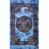 Seamar Copritutto Medio Horizon Batik 100% Cotone Copri Poltrona 140x230 cm Telo Mare con Frange Leggero (Blu)