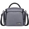 DFJOENVLDKHFE Borsa for fotocamera reflex, zaino fotografico portatile da esterno, zaino impermeabile e traspirante for uomini e donne(Small size-Grey)
