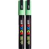 Uni-Ball ROTULADOR Uniposca PC-5M Verde Claro (Confezione da 2)