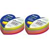 Dohe 75016 Cubo di 250 foglietti adesivi a forma dicuore, 70 x 70 mm (Confezione da 2)