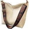Anopo PU Lether Borse a Tracolla per Donne con Regolabile Chitarra Cinghia Vendemmia Borsa Tote Vagabondo Borsa Vegano Borsetta Beige