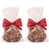 Italpak Sacchetti Trasparenti per Alimenti con Pallini 50 pz, Sacchettini confetti, Bianco, 10x20cm (Confezione da 2)