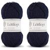 Lopi Léttlopi - Lopi Peso pettinato leggero 100% filato di lana # 9420 Navy Blue (Confezione da 2)