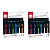 Rayher Candele Party Colorate, 5Mm Ø, 5,5Cm, Incl. Maniglia, Box Blis. 12Pz, 31587000 (Confezione da 2)