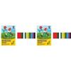 RAYHER 81016000 Carta cartoncino Foto, in Formato A3, 300 G/M2, Blocco da 10 Fogli, 10 Colori, Multicolore, 425 x 300 x 2.5 cm (Confezione da 2)