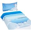 Gabel Planet Santorini Completo Lenzuolo Copriletto, 100% Cotone, Singolo, 80 x 190 cm