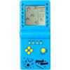 TAQY Retrò Blocca la console di gioco Giochi multipli Livello/velocità regolabile Consolle portatile Gioco di mattoni Gioco di puzzle Giocattoli elettronici Bambini/amici/regali di festa (Blue)