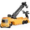 GizmoVine Carroattrezzi Giocattolo, Camion Giocattolo per Bambini, Inerziale Carro Attrezzi con Gru Girevole a 360°, Rotazione Anteriore di 180°, Regali di Compleanno per 2 3 4 5 Anni