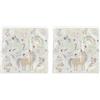 Folat Tovaglioli Unicorns & Rainbows 33x33cm-20 pezzi, Multicolore, medio, 68349 (Confezione da 2)