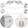 Your Day Mate Chiusura di Sicurezza per Bambini, confezione da 2, con 4 x Chiave, Serratura di Sicurezza per Armadi, Cucina, Cassetti, Sicurezza in Casa, con adesivo, Senza Residui, bianco, fridge safety lock