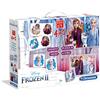 Clementoni - 18059 - Edukit 4 in 1 - Disney Frozen 2 - set di giochi (memo, domino, cubi, puzzle 30 pezzi) - gioco educativo 3 anni, gioco memory, puzzle bambini - Made in Italy