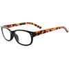 Eyekepper Occhiali da Lettura Montatura Resistente Pratica Lenti Trasparente per Uomini Donne Colore Tartaruga +0.75